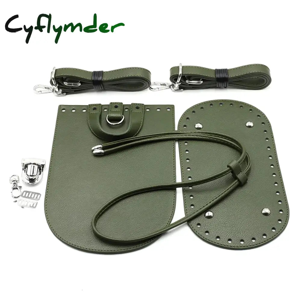 Cyflymder 7Pcs/Set Bag Diy Repair Kit Crochet Base Shoulder Strap Set Backpacks Making Wallets