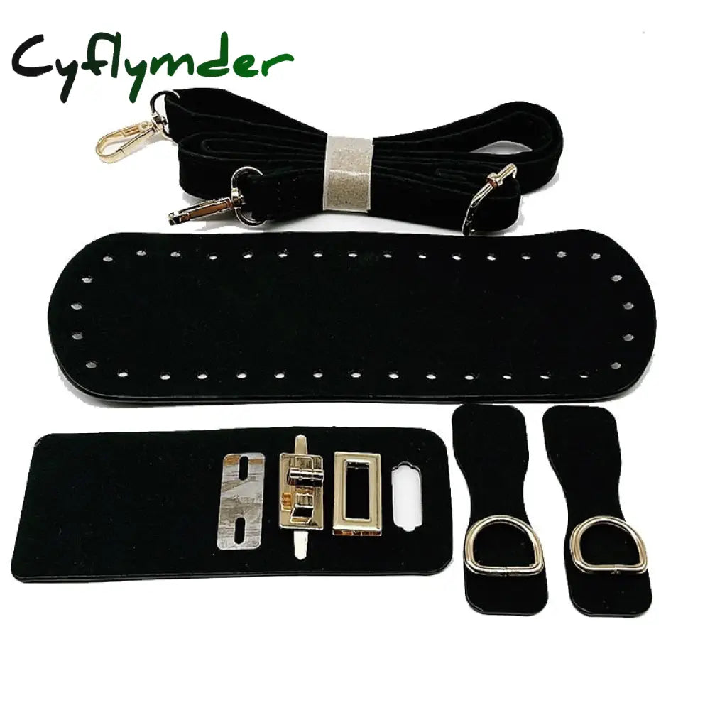 Cyflymder 8Colors 4Pcs/Set Artificial Leather Shoulder Bag Bottom Strap Replacement For Diy