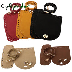 Cyflymder 8Colors 4Pcs/Set Artificial Leather Shoulder Bag Bottom Strap Replacement For Diy