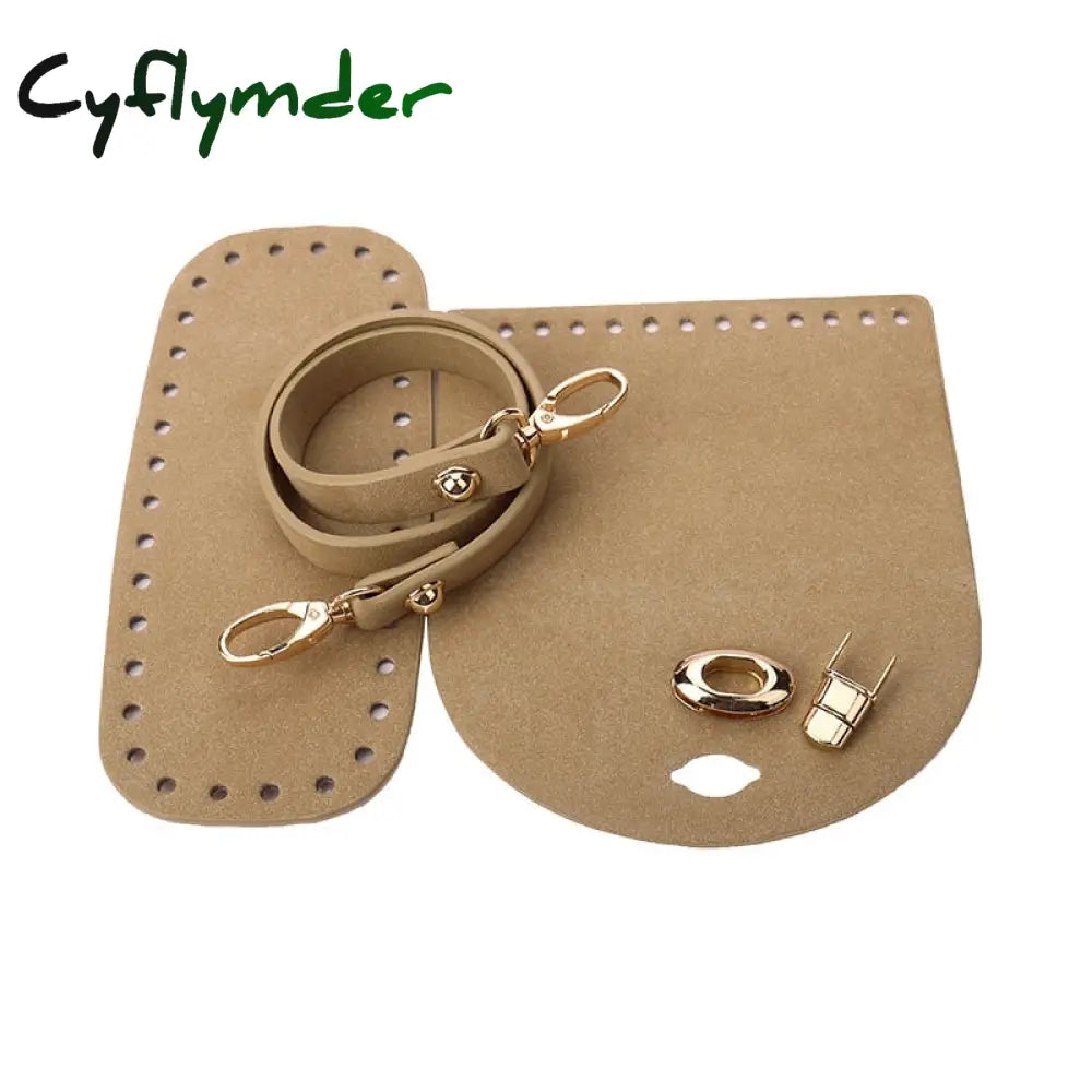 Cyflymder 8Colors 4Pcs/Set Artificial Leather Shoulder Bag Bottom Strap Replacement For Diy