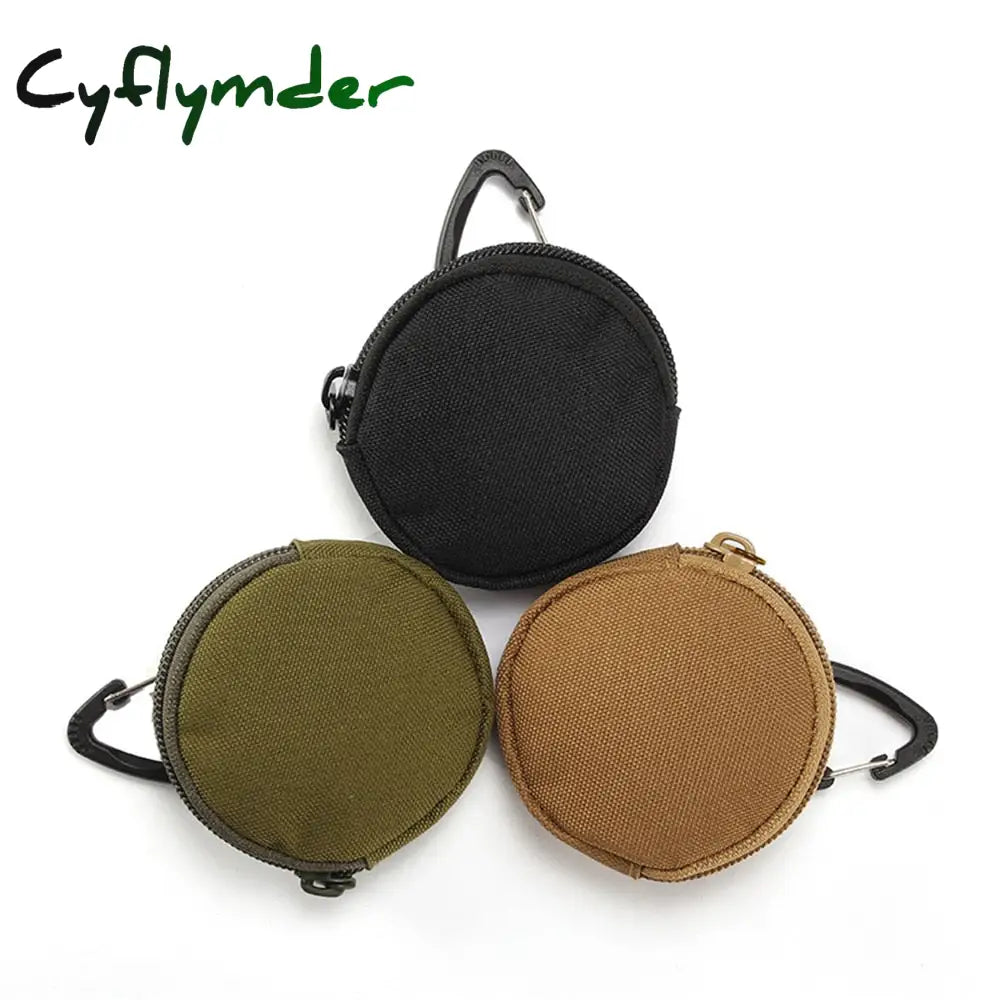 Cyflymder 900D Tactical Molle Military Running Pouch Earphone Bag Portable Key Coin Purse With Hook