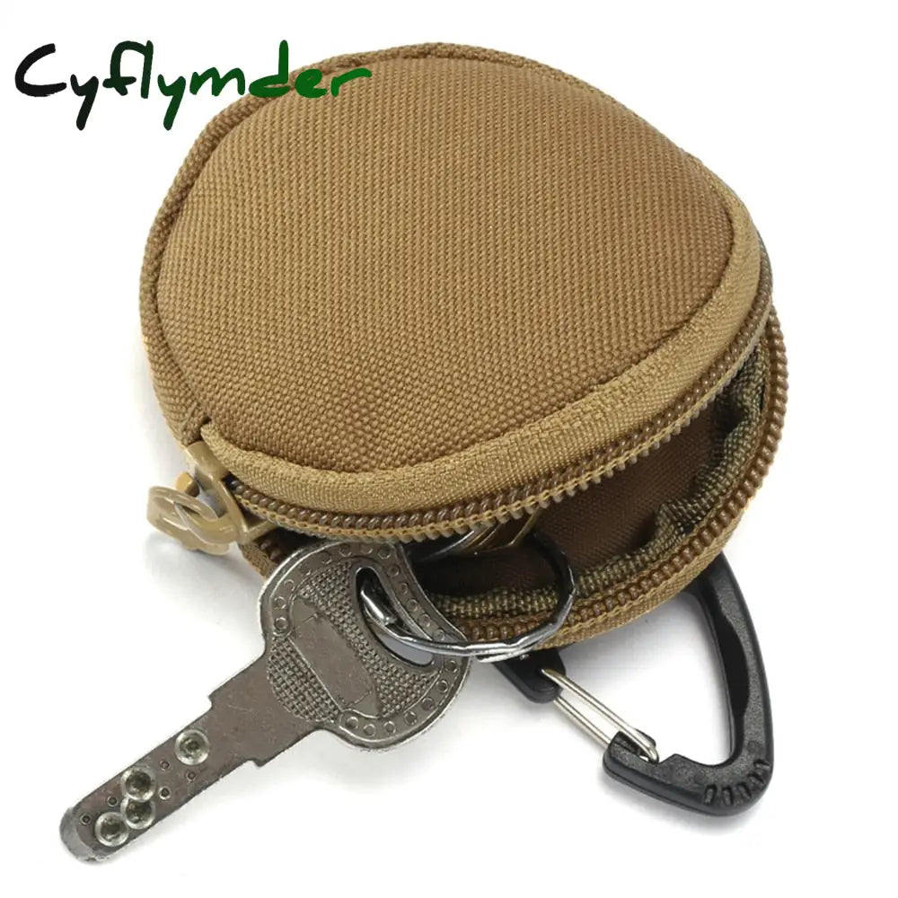 Cyflymder 900D Tactical Molle Military Running Pouch Earphone Bag Portable Key Coin Purse With Hook