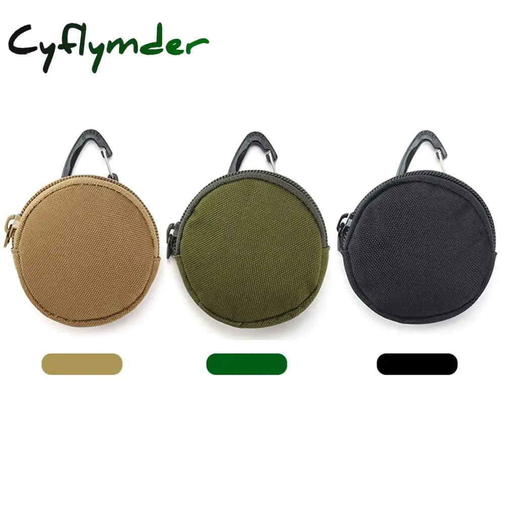 Cyflymder 900D Tactical Molle Military Running Pouch Earphone Bag Portable Key Coin Purse With Hook