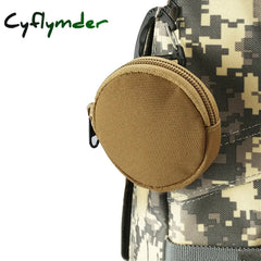 Cyflymder 900D Tactical Molle Military Running Pouch Earphone Bag Portable Key Coin Purse With Hook