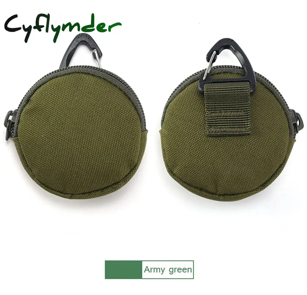 Cyflymder 900D Tactical Molle Military Running Pouch Earphone Bag Portable Key Coin Purse With Hook