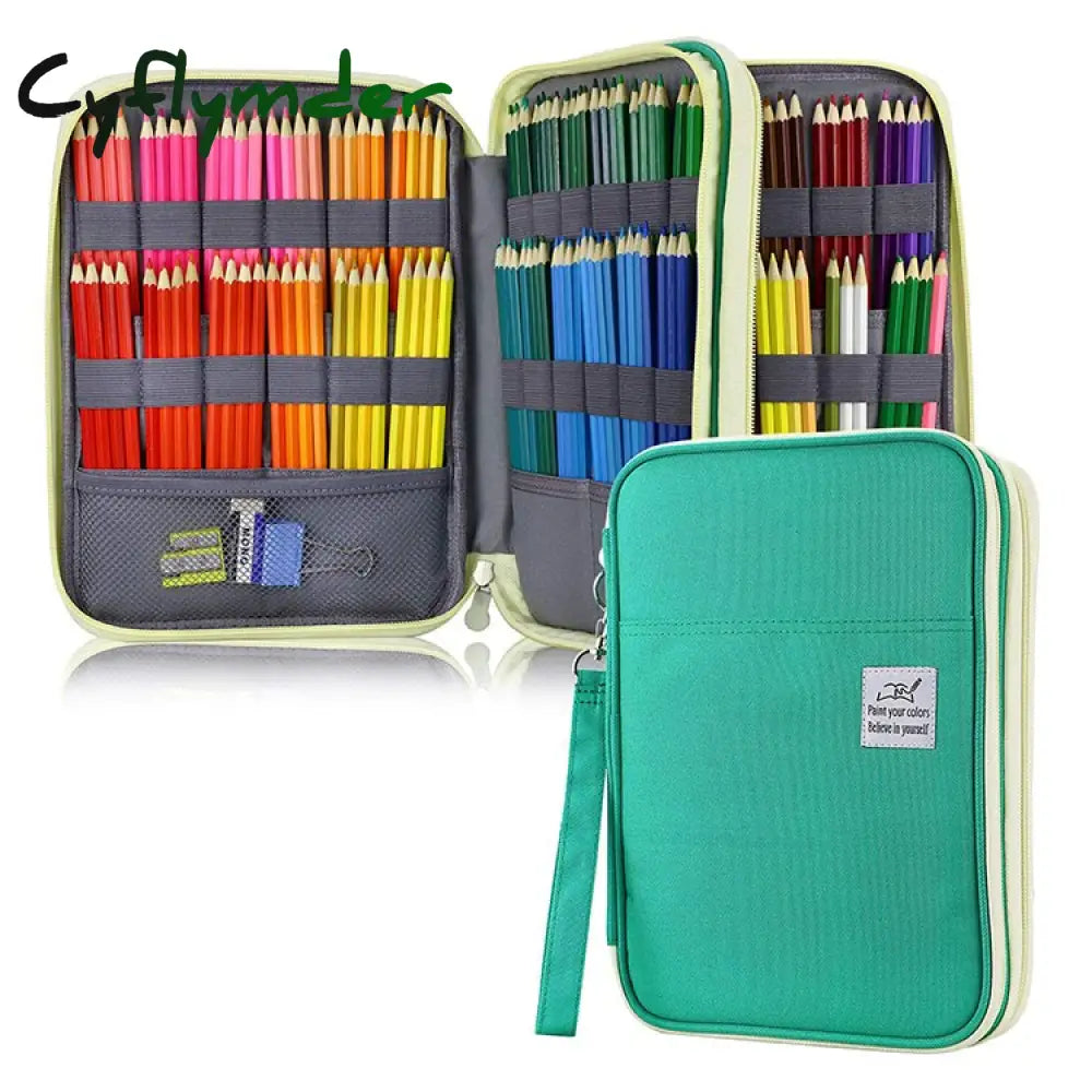 Cyflymder 96/192 Slots Pencil Case School Pencilcase For Girls Boys Pen Bag Large Capacity Penal