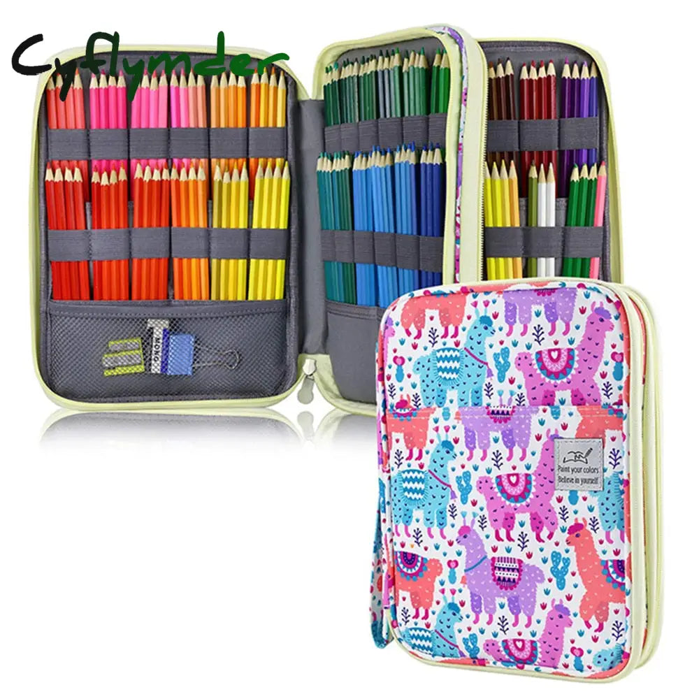 Cyflymder 96/192 Slots Pencil Case School Pencilcase For Girls Boys Pen Bag Large Capacity Penal