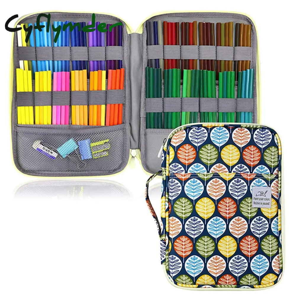 Cyflymder 96/192 Slots Pencil Case School Pencilcase For Girls Boys Pen Bag Large Capacity Penal