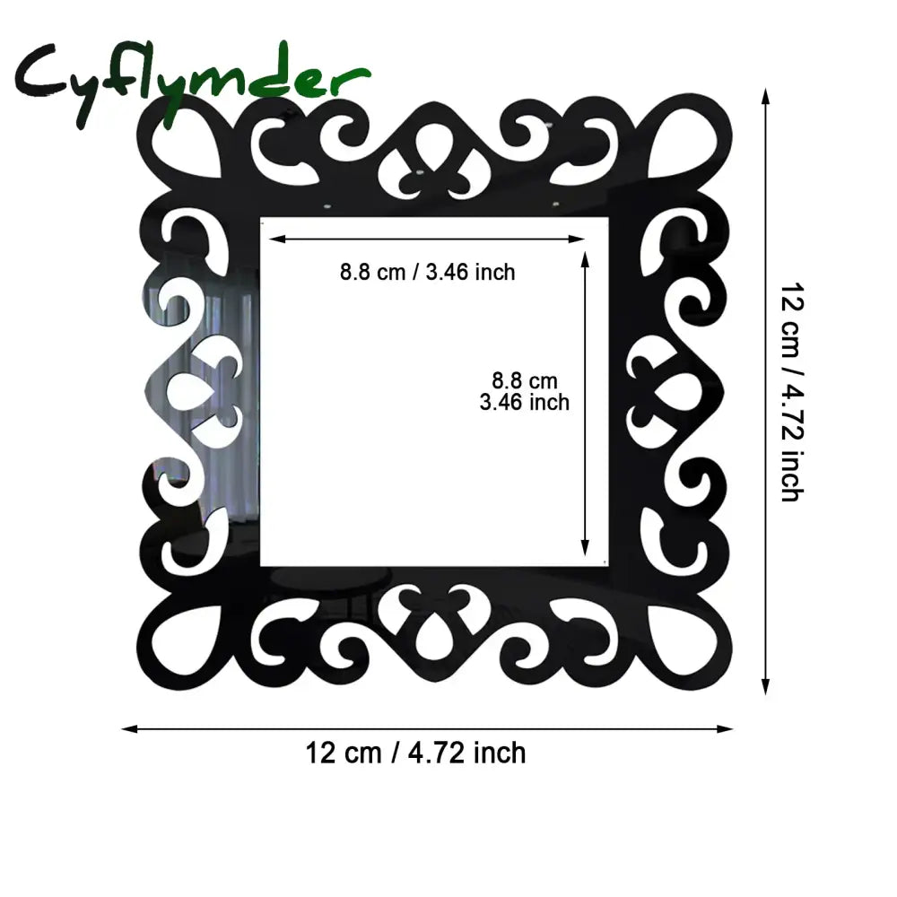 Cyflymder Acrylic Flower Switch Sticker Single Light Surround Socket Finger Plate Panel Cover Home Hot Office Home