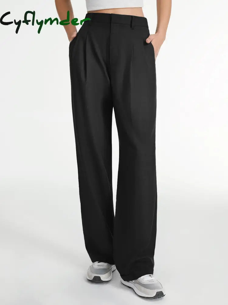 Cyflymder- Airstream Straight Leg Dress Pants Black / Xs