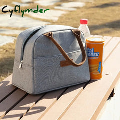 Cyflymder Aluminum Foil Portable Cooler Bag Stock Oxford Cloth Soft Handle Ladies Lunch Bags Large