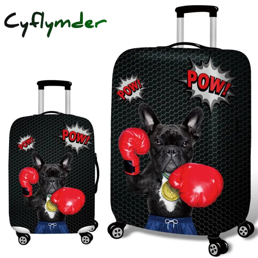 Cyflymder Animal Pattern Travel Luggage Suitcase Protective Cover Trolley Bag Men Women Thick