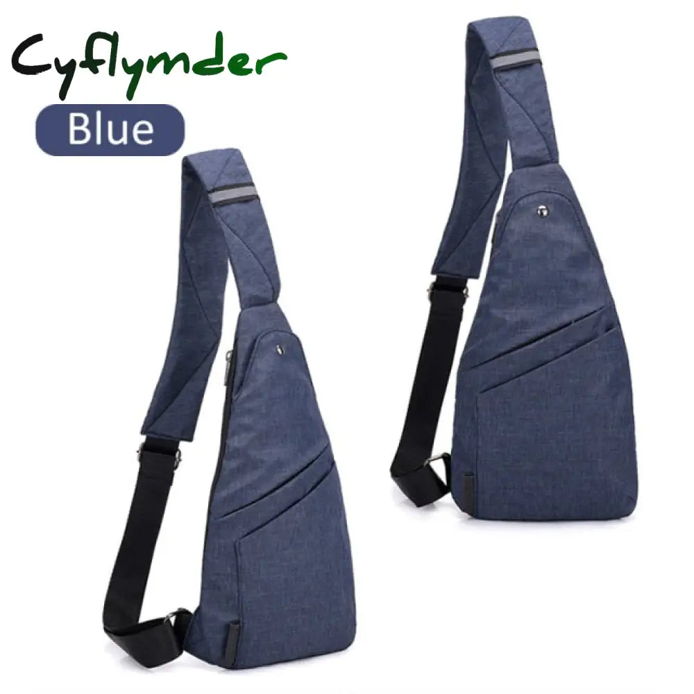 Cyflymder Anti-Theft Chest Bag Male Thin Pack Holster Men Sling Personal Pocket Pauch Purse Man