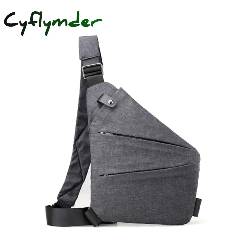 Cyflymder Anti-Theft Chest Bag Male Thin Pack Holster Men Sling Personal Pocket Pauch Purse Man