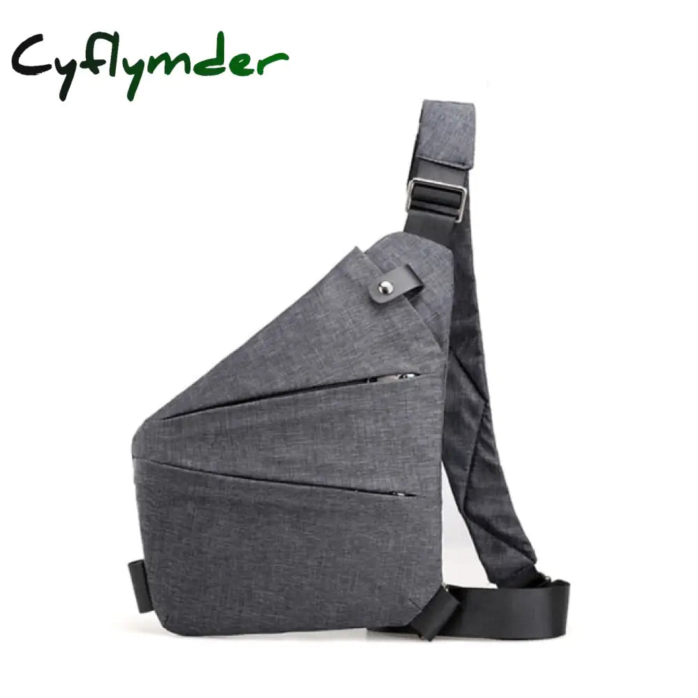 Cyflymder Anti-Theft Chest Bag Male Thin Pack Holster Men Sling Personal Pocket Pauch Purse Man