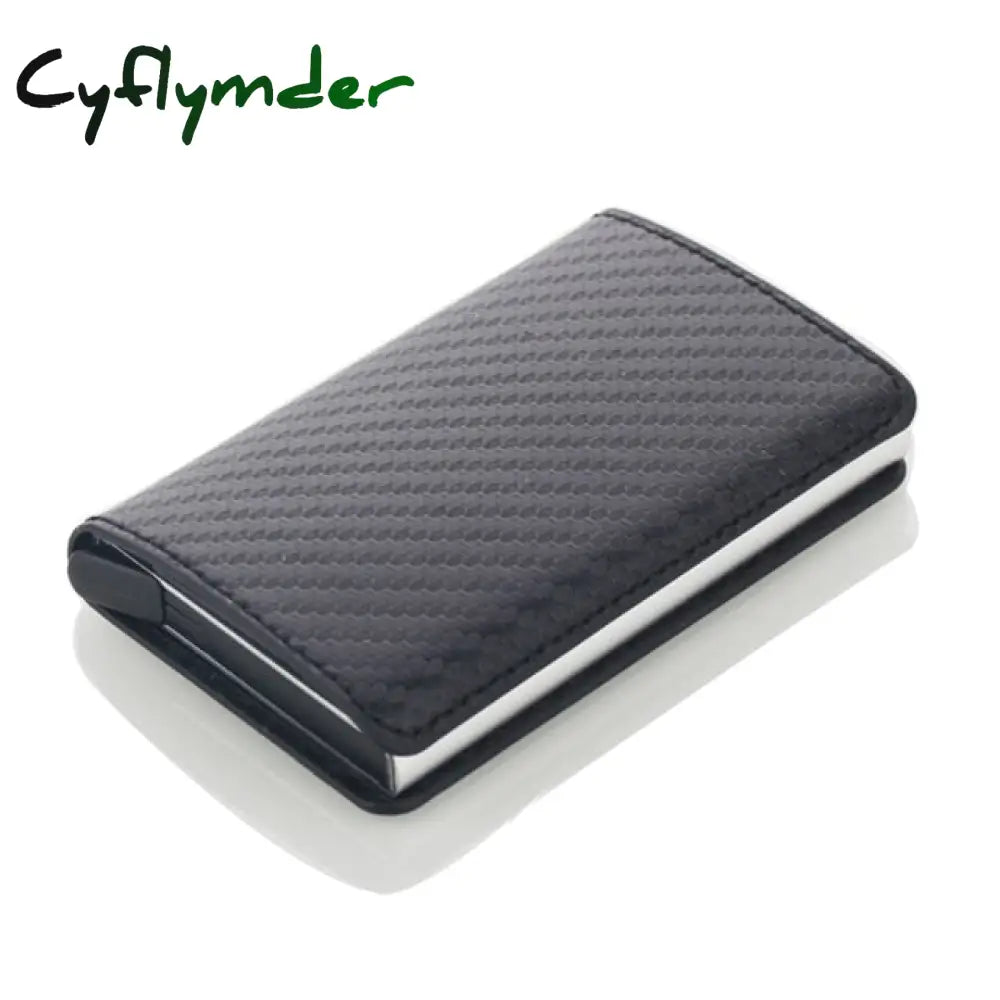 Cyflymder Antitheft Rfid Blocking Wallet Metal Credit Card Holder Automatic Elastic Vintage