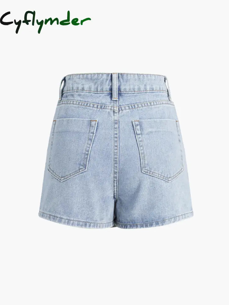 Cyflymder- Asymmetric Layered Denim Shorts