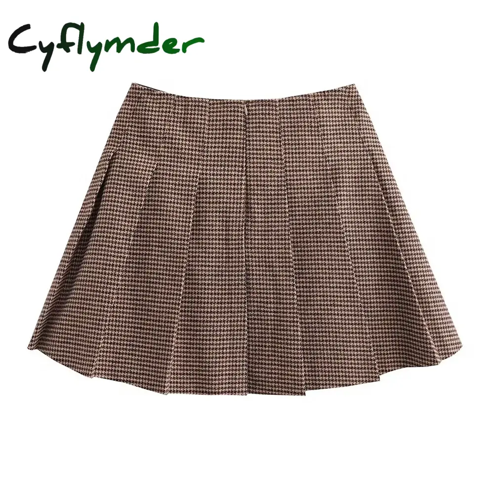 Cyflymder Autumn New Loose And Slim Suit Coat Leather Buckle Decoration Wide Pleated Skirt Pants