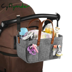 Cyflymder Baby Diaper Organizer Portable Holder Bag For Changing Table Car Newborn Caddy Nappy