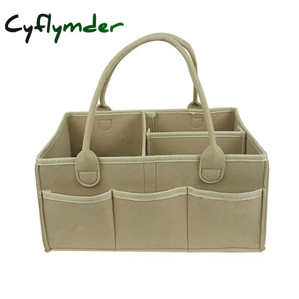 Cyflymder Baby Diaper Organizer Portable Holder Bag For Changing Table Car Newborn Caddy Nappy