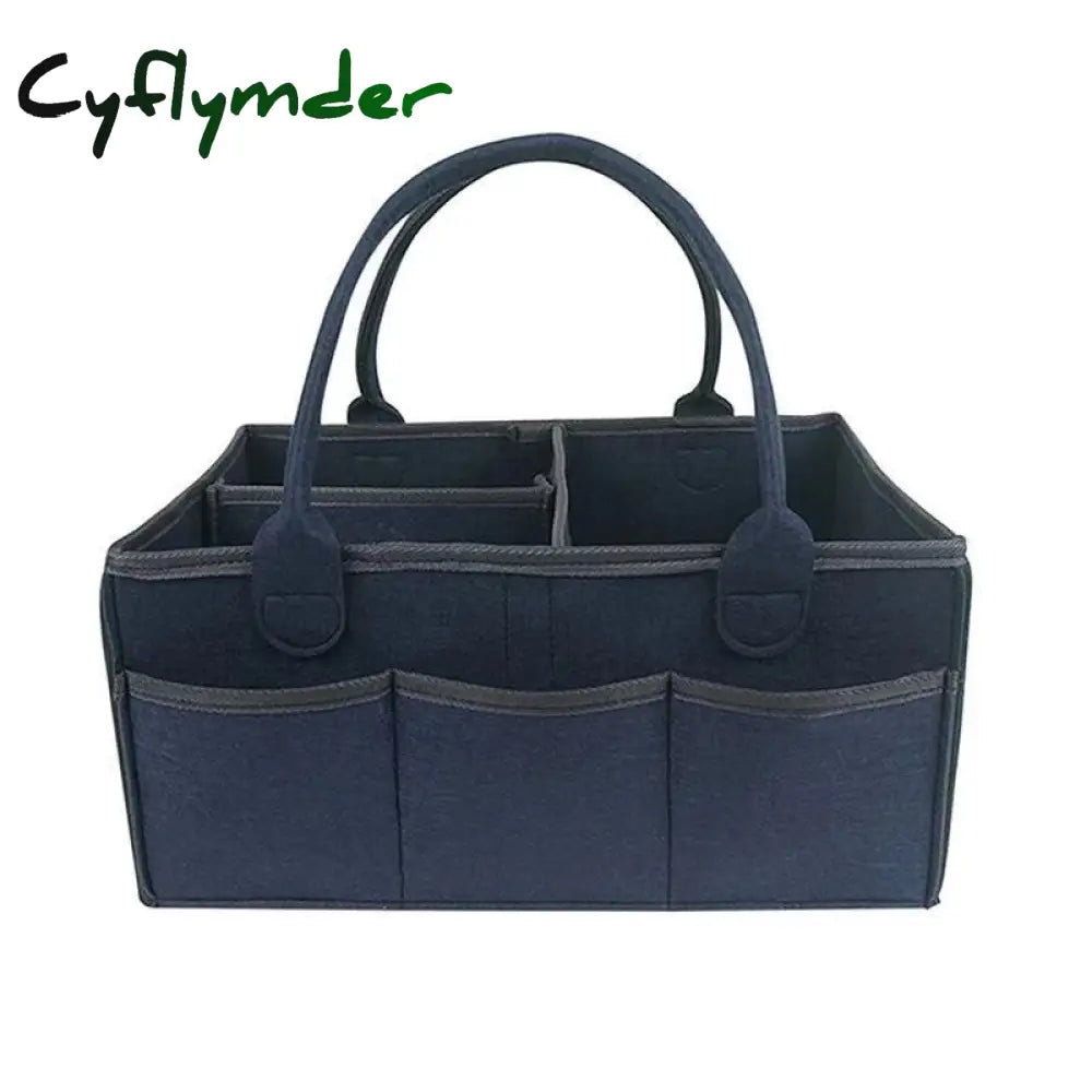 Cyflymder Baby Diaper Organizer Portable Holder Bag For Changing Table Car Newborn Caddy Nappy