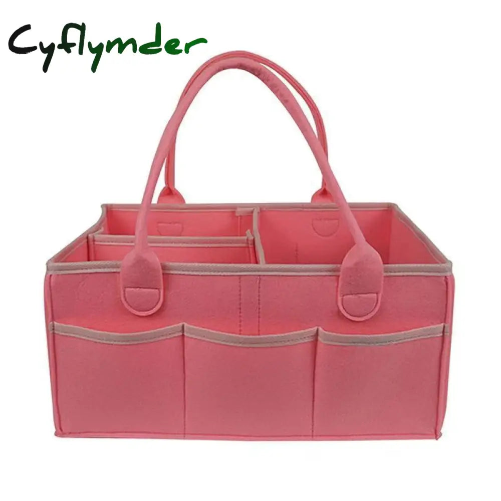 Cyflymder Baby Diaper Organizer Portable Holder Bag For Changing Table Car Newborn Caddy Nappy