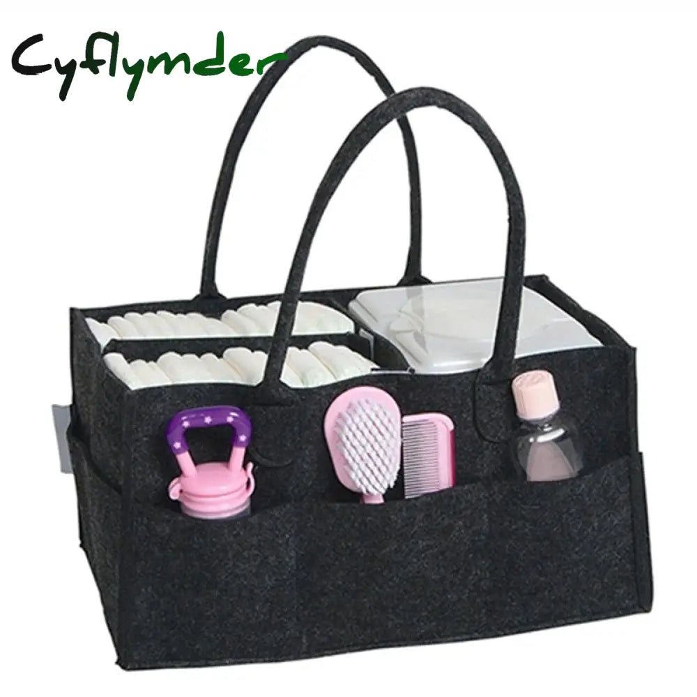 Cyflymder Baby Diaper Organizer Portable Holder Bag For Changing Table Car Newborn Caddy Nappy