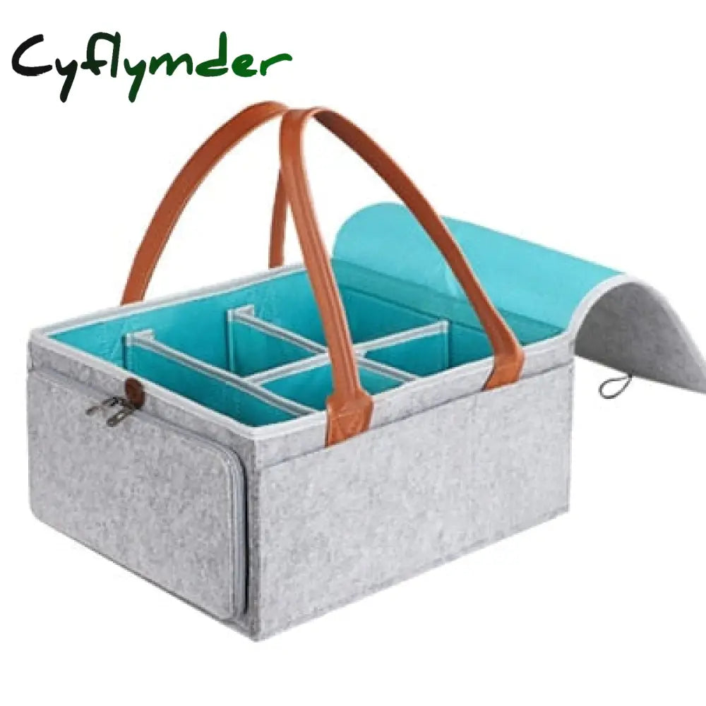 Cyflymder Baby Diaper Organizer Portable Holder Bag For Changing Table Car Newborn Caddy Nappy