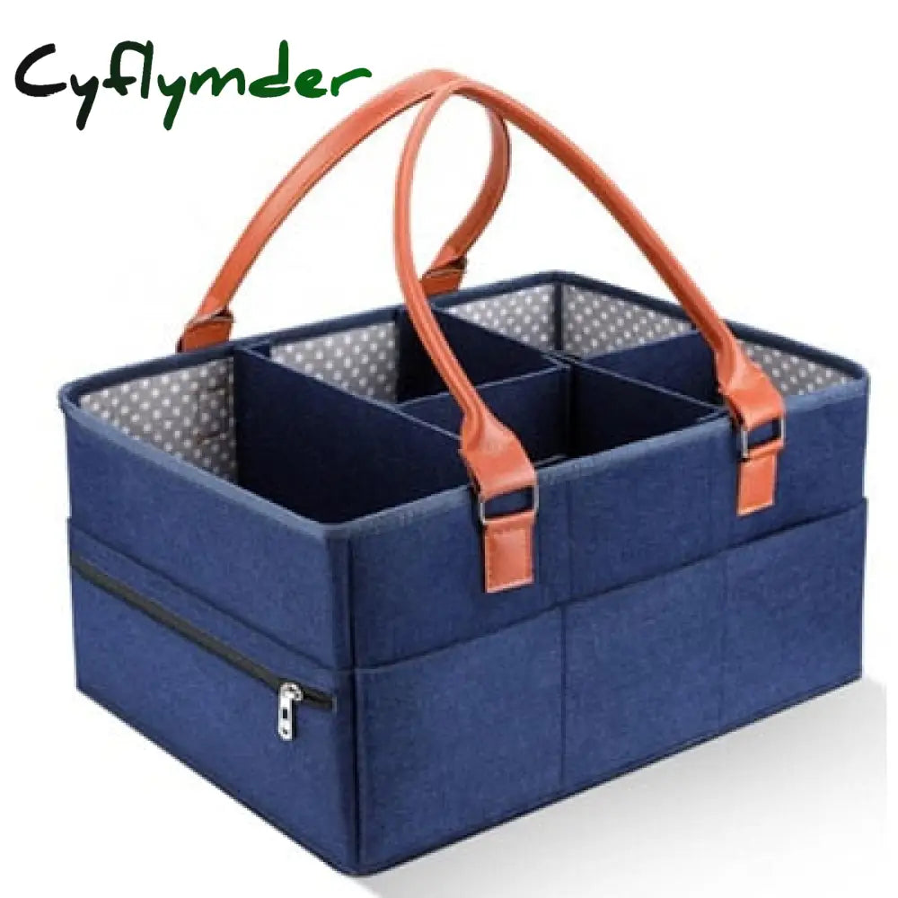 Cyflymder Baby Diaper Organizer Portable Holder Bag For Changing Table Car Newborn Caddy Nappy