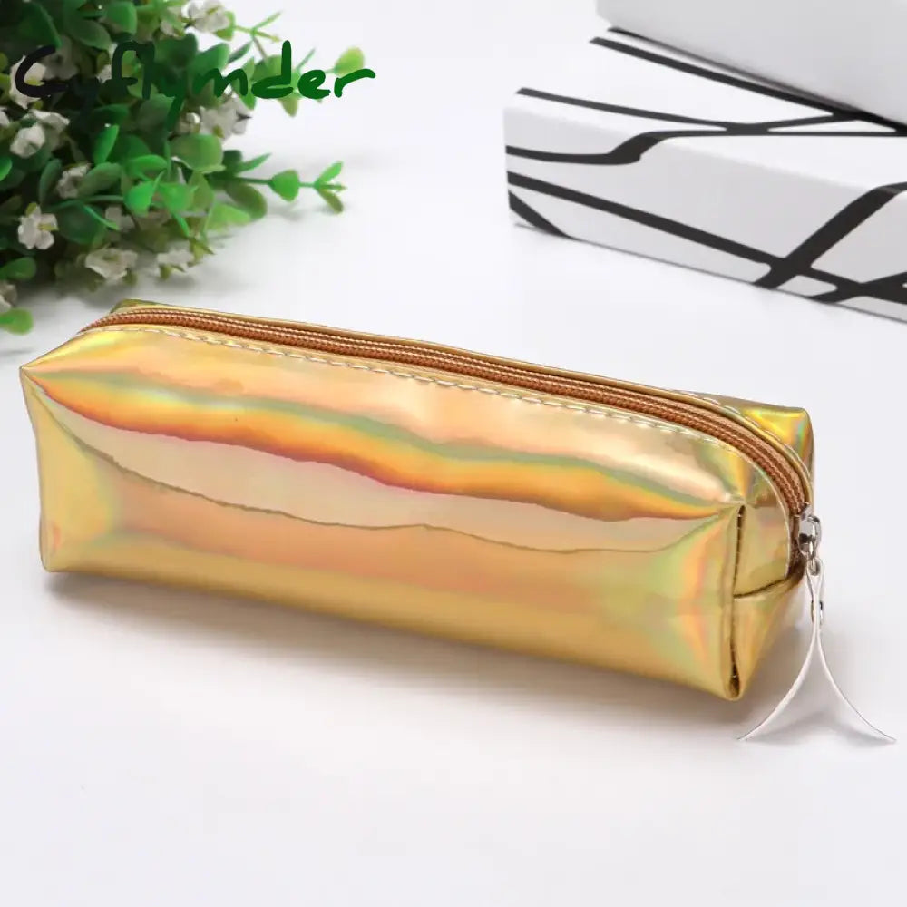 Cyflymder Back To School 1 Pcs Kawaii Pencil Case Laser Girl’s Heart Is Simple School Box