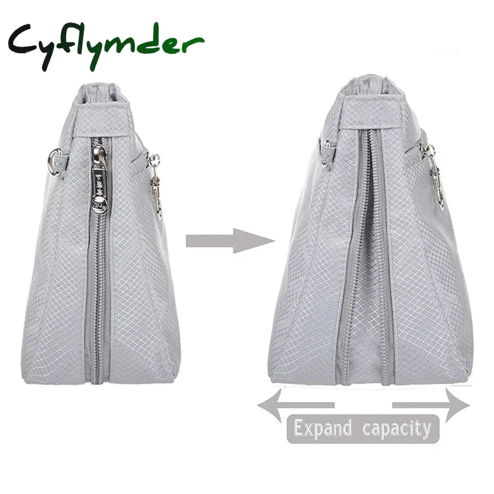 Cyflymder Back To School Bag Organiser Insert Handbag Pouch For Women Cosmetic Large Purse Tote Medi