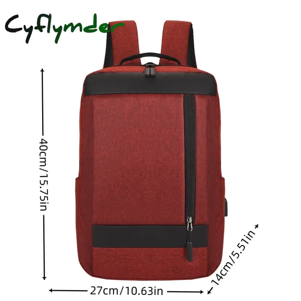 Cyflymder Back To School Business Backpack With Large Capacity For Trips Outdoor Travel