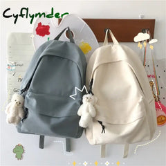 BACK TO SCHOOL Fashion Backpack Canvas Women Backpack Solid Color Travel Backpack  New School Book Bag for Student Girls Boys School Backapck