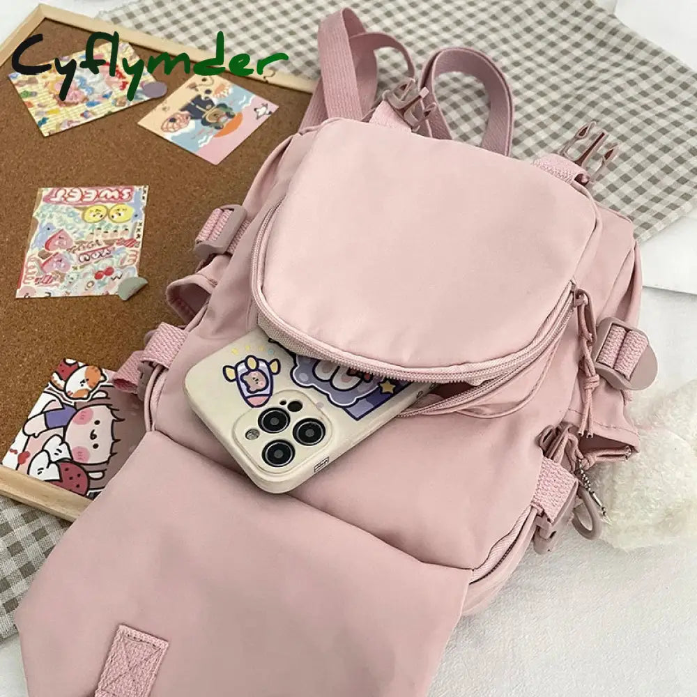 Cyflymder Back To School Fashion Kawaii Mini Backpack Women Shoulder Bag For Teenage Girls