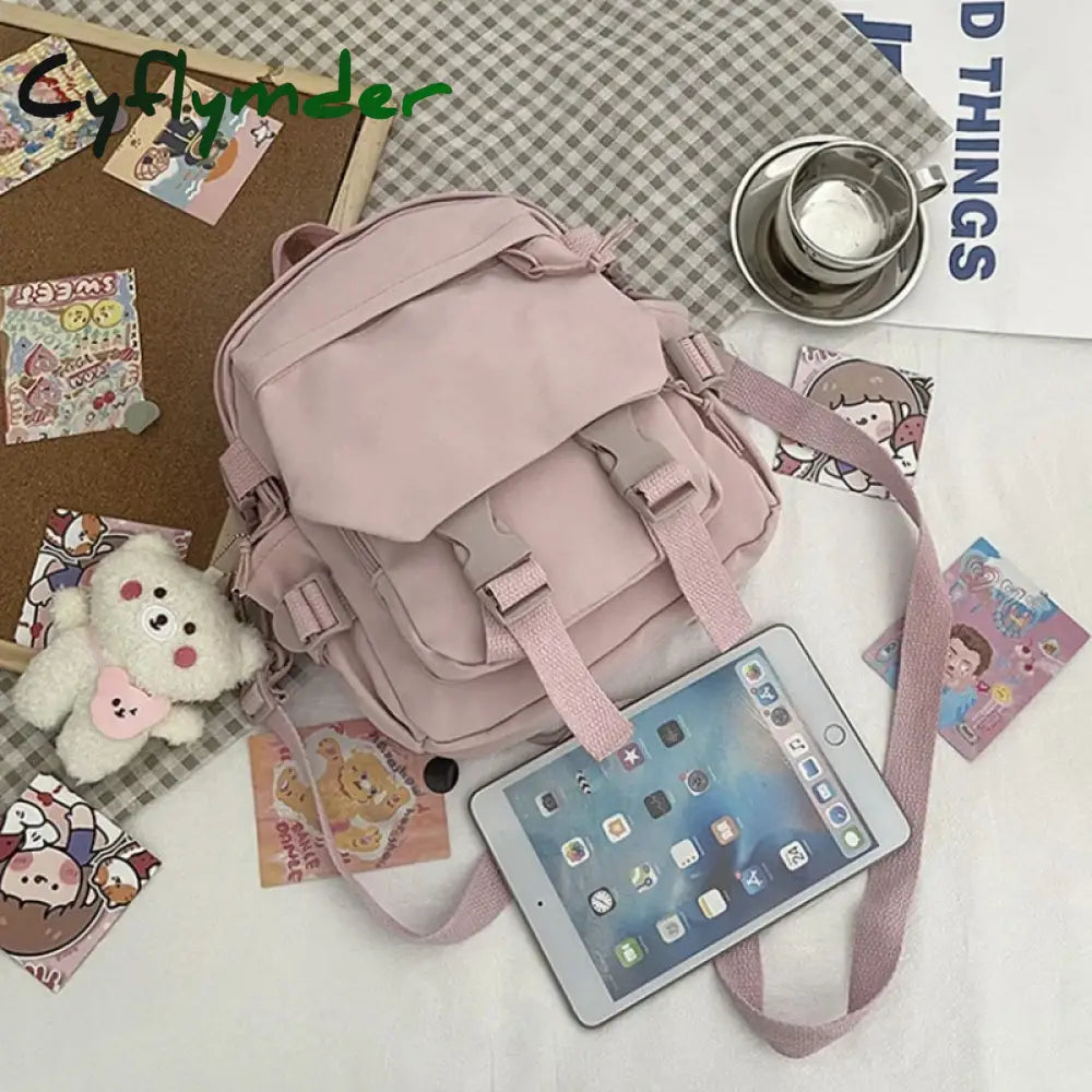 Cyflymder Back To School Fashion Kawaii Mini Backpack Women Shoulder Bag For Teenage Girls