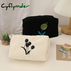 BACK TO SCHOOL Flowers Pencil Case School Supplies Large Capacity Pencilcase Estuches Corduroy Trousse Scolaire Piornik Stationery Pencil Pouch