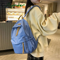 Cyflymder Back To School Kawaii Large-Capacity All-Match Backpack Korean Version Simple Storage Bag