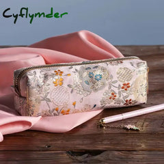 Cyflymder Back To School Kawaii Pencil Case Retro Pen School Supplies Trousse Scolaire Fabric