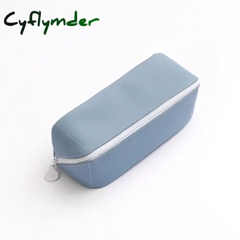 Cyflymder Back To School Large Capacity Pencil Case Cartucheras Escolares Cases Pu Leather Pouch