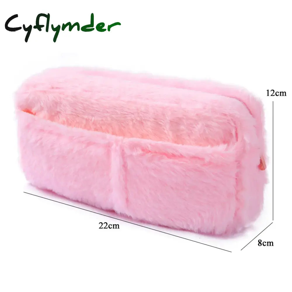 Cyflymder Back To School Large Capacity Pencil Case Kawaii Stationery Pen Estuches Escolares Plush