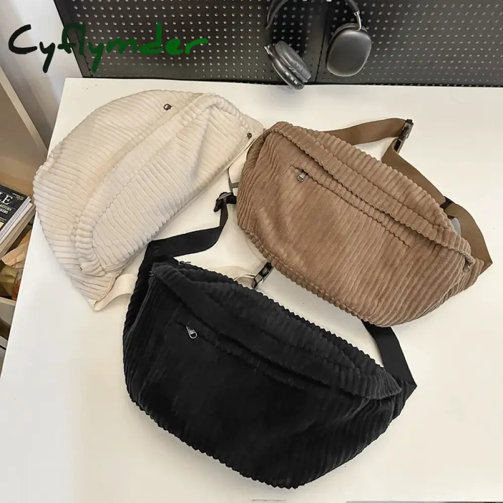 Cyflymder Back To School Large Capacity Waist Bag Women Shoulder Crossbody Bags Casual Fanny Pack