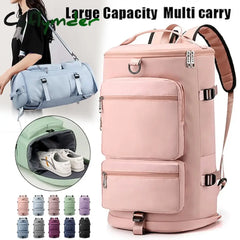 BACK TO SCHOOL Men's Women's Crossbody Bag Shoulder Bag Gym Bag Duffle Bag Nylon Outdoor Holiday Travel Zipper Large Capacity Waterproof Lightweight Solid Color Light 
