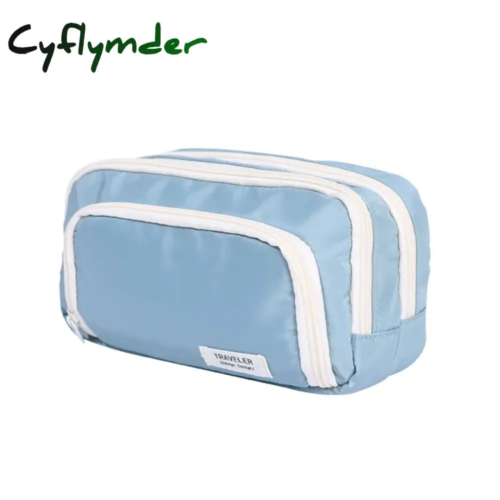 Cyflymder Back To School Multilayers Pencil Big Bags Aesthetic School Cases Large Capacity Pen Case