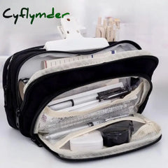 BACK TO SCHOOL Multilayers Pencil  Big Bags Aesthetic School Cases Large Capacity Pen Case Stationery Holder Bag Students School Supplies