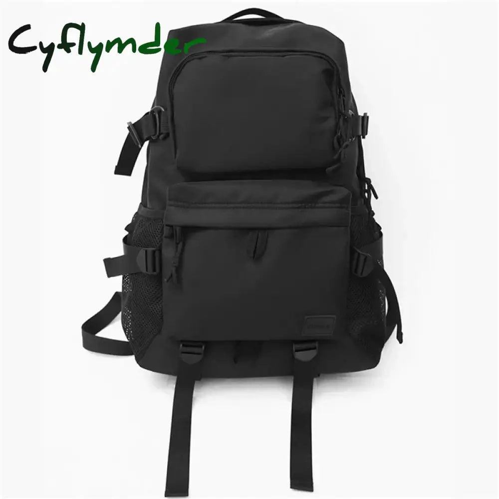 Cyflymder Back To School New Backpack Black Anti Theft Splashproof Fashion Bag For Teens Travel