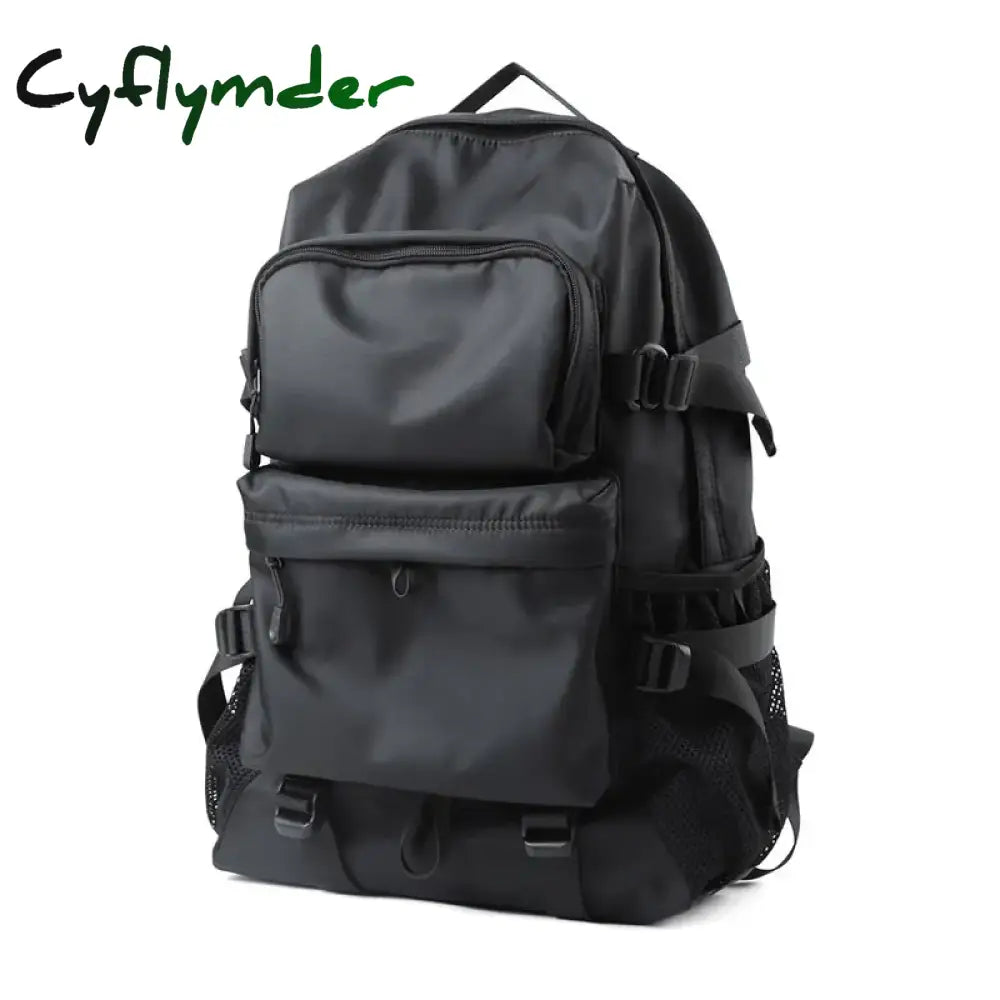 Cyflymder Back To School New Backpack Black Anti Theft Splashproof Fashion Bag For Teens Travel