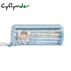Cyflymder Back To School New Transparent Pen Bag Creative Simple Multi-Functional Primary And