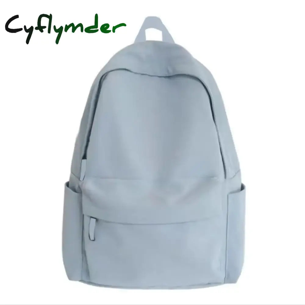 Cyflymder Back To School Nylon Versatile Backpack Black Grey White Red Waterproof Computer Bag