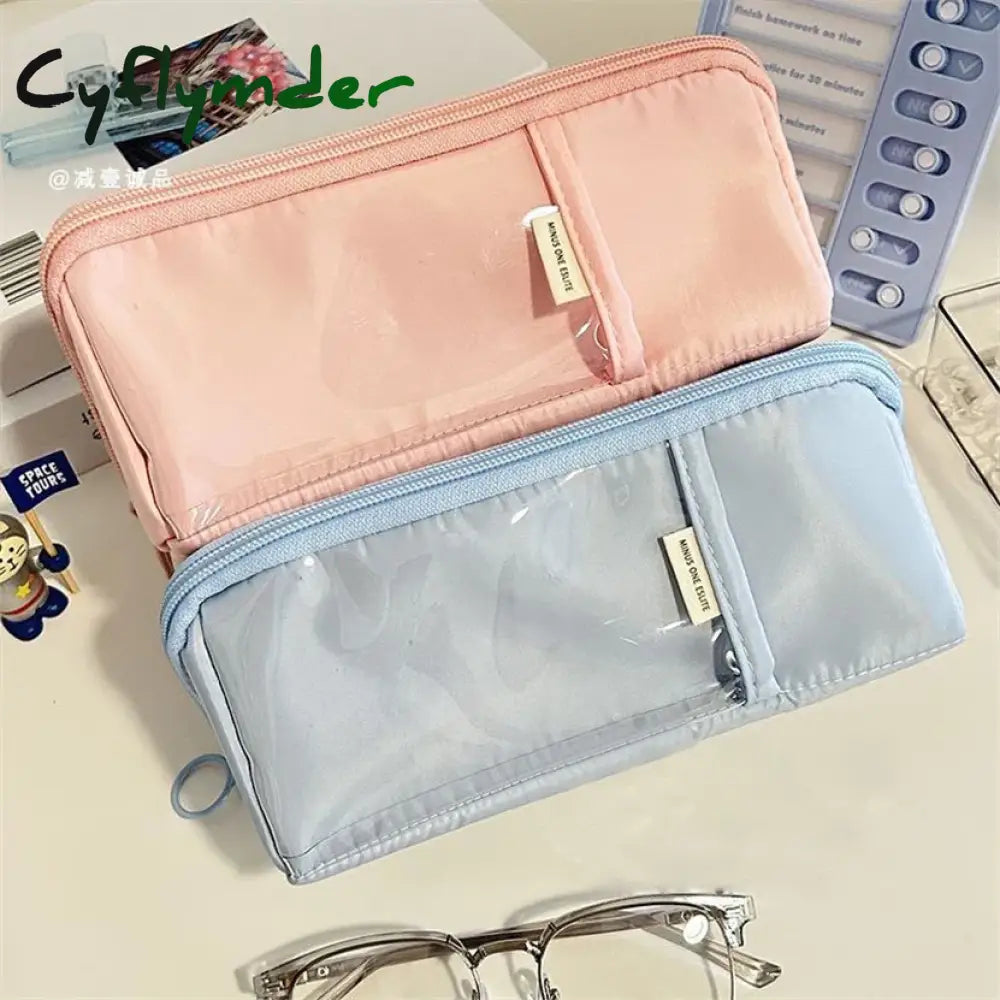 Cyflymder Back To School Pencil Case Large Capacity Pen Estuches Escolares Kalemlik Astuccio Kawaii