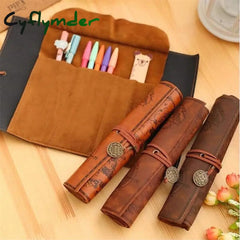 BACK TO SCHOOL Pencil Case Pen Pouch Marker Bag Lightweight Wear-Resistant Big Capacity PU Leather for School Student Kids, Back to School Gift